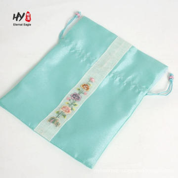 Exquisite silk satin hair packaging bag for women